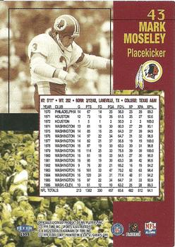 1999 Sports Illustrated #43 Mark Moseley Back