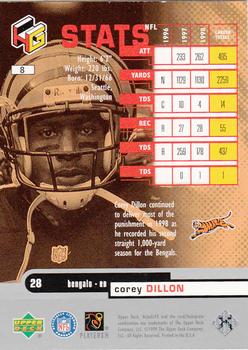 1999 Upper Deck HoloGrFX #8 Corey Dillon Back