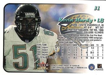 2000 SkyBox Dominion #31 Kevin Hardy Back