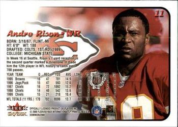 2000 SkyBox Dominion #11 Andre Rison Back