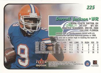 2000 SkyBox Dominion #225 Darrell Jackson Back