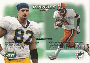 2000 SkyBox Dominion #239 Anthony Becht / Quinton Spotwood Front