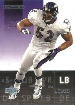 2002 Upper Deck Ovation #7 Ray Lewis Front