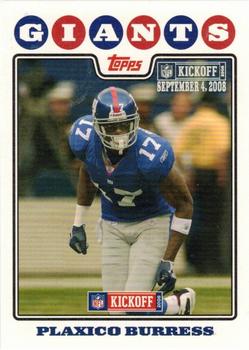 2008 Topps Kickoff - Silver Holofoil #118 Plaxico Burress Front