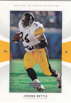 2003 UD Patch Collection #36 Jerome Bettis Front