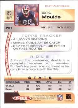 2005 Topps Total #89 Eric Moulds Back