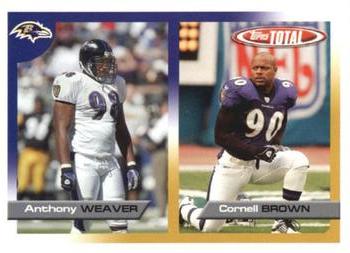 2005 Topps Total #102 Cornell Brown / Anthony Weaver Front
