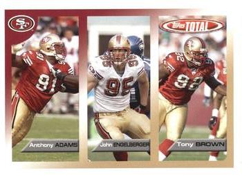 2005 Topps Total #380 John Engelberger / Tony Brown / Anthony Adams Front