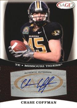2009 SAGE - Autographs Red #A9 Chase Coffman Front