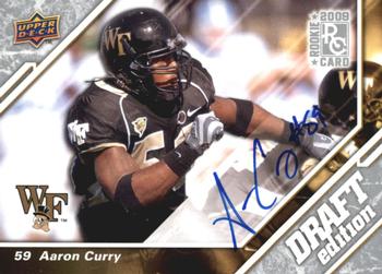 2009 Upper Deck Draft Edition - Autographs Silver #126 Aaron Curry Front