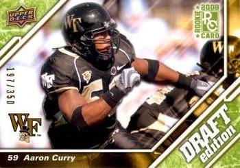 2009 Upper Deck Draft Edition - Green #126 Aaron Curry Front