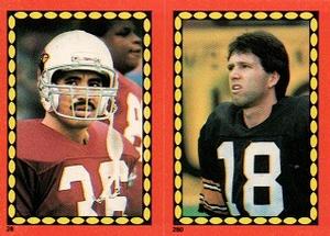 1988 Topps Stickers #28 / 280 Vai Sikahema / Harry Newsome Front