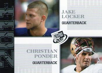 2011 Press Pass #97 Jake Locker / Christian Ponder Front
