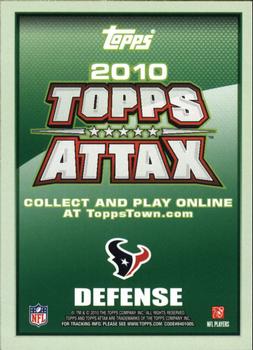 2010 Topps Attax - Red Zone Foil #NNO Mario Williams  Back