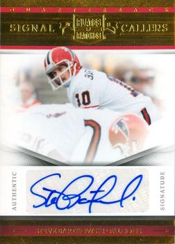 2011 Panini Plates & Patches - Signal Callers Autographs #5 Steve Bartkowski Front
