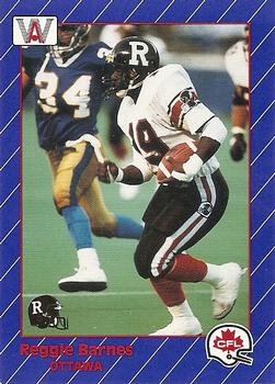 1991 All World CFL French #61 Reggie Barnes Front