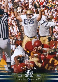 2013 Upper Deck University of Notre Dame #43 Andy Heck Front
