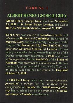1991 JOGO - Stamp Cards #1 Albert Henry George Grey Back