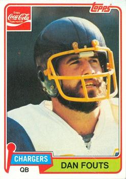 1981 Topps Coca-Cola San Diego Chargers #3 Dan Fouts Front