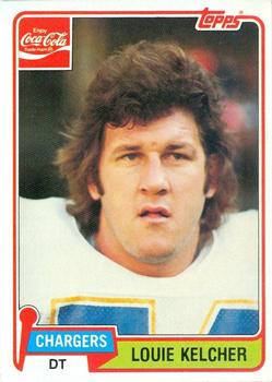 1981 Topps Coca-Cola San Diego Chargers #7 Louie Kelcher Front