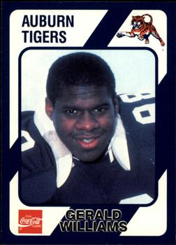 1989 Collegiate Collection Coke Auburn Tigers (580) #154 Gerald Williams Front