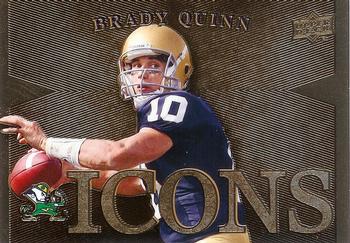 2013 Upper Deck University of Notre Dame - Icons #I-BQ Brady Quinn Front