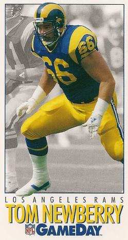 1992 GameDay #183 Tom Newberry Front