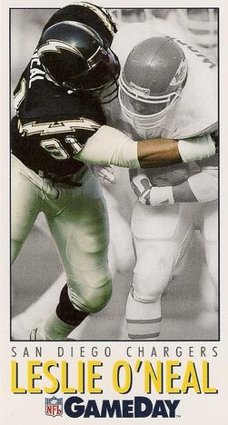 1992 GameDay #186 Leslie O'Neal Front