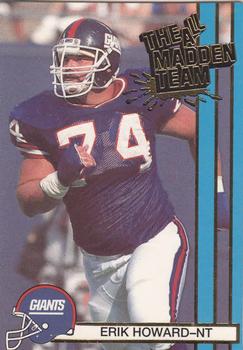 1990 Action Packed All-Madden #33 Erik Howard Front