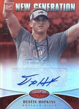 2013 Panini Certified - Mirror Red Signatures #282 Dustin Hopkins Front