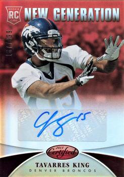 2013 Panini Certified - Mirror Red Signatures #288 Tavarres King Front