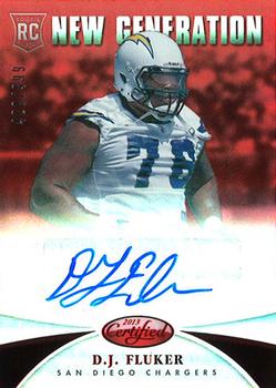 2013 Panini Certified - Mirror Red Signatures #258 D.J. Fluker Front