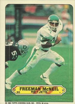 1983 Topps - Stickers #20 Freeman McNeil Front