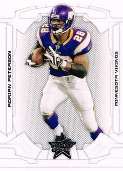 2008 Leaf Rookies & Stars #55 Adrian Peterson Front