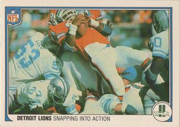 1983 Fleer Team Action #18 Snapping into Action Front
