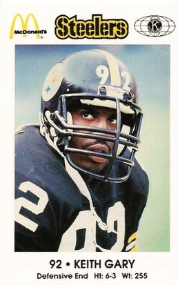 1984 Pittsburgh Steelers Police #NNO Keith Gary Front