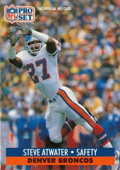 1991 Pro Set FACT Mobil #136 Steve Atwater Front