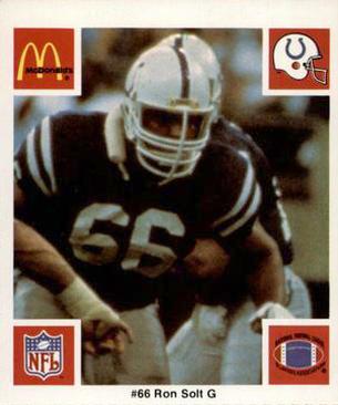 1986 McDonald's Indianapolis Colts #NNO Ron Solt Front