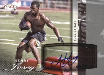 2014 SAGE Autographed #A27 Henry Josey Front