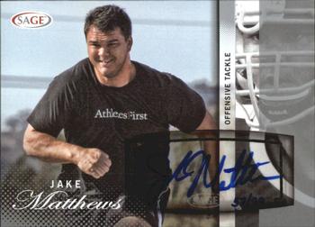 2014 SAGE Autographed #A31 Jake Matthews Front