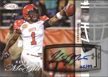 2014 SAGE Autographed #A32 Keith McGill Front