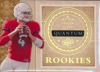 2013 Upper Deck Quantum - '14 Draft Picks Gold Spectrum #XRC-23 Derek Carr Front