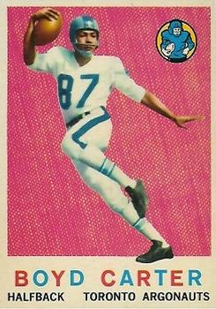 1959 Topps CFL #68 Boyd Carter Front