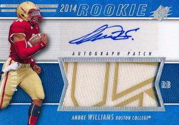 2014 SPx - Rookie Patch Autographs #68 Andre Williams Front