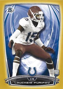 2014 Bowman - Rookies Gold #81 Loucheiz Purifoy Front