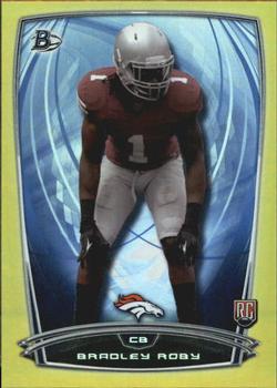 2014 Bowman - Rookies Rainbow Gold #31 Bradley Roby Front