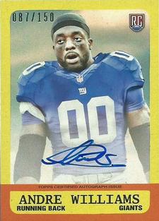 2014 Topps - 1963 Mini Autographs #239 Andre Williams Front