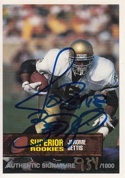 1994 Superior Rookies - Autographs #2 Jerome Bettis Front