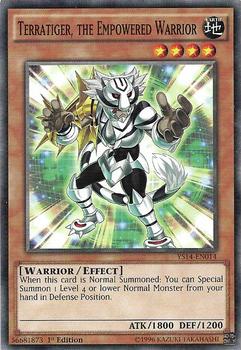 2014 Yu-Gi-Oh! Super Starter: Space-Time Showdown English 1st Edition #YS14-EN014 Terratiger, the Empowered Warrior Front