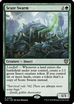 2024 Magic: The Gathering Outlaws of Thunder Junction - Commander Decks #0205 Scute Swarm Front